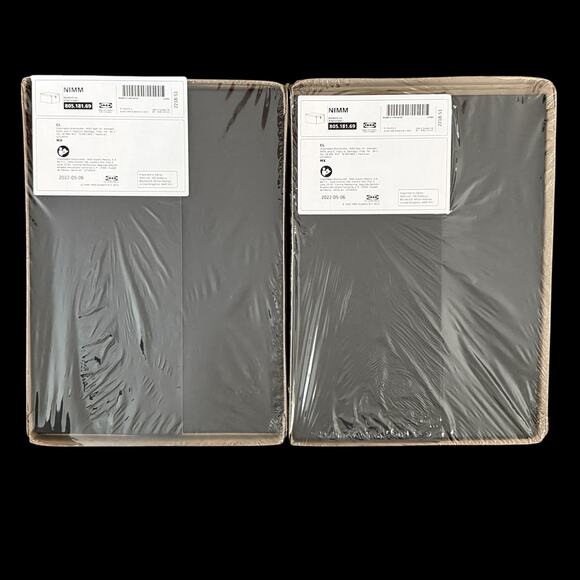 IKEA NIMM Black Storage Box with Lid 9 ¾x13 ¾x6 " - Picture 3 of 5